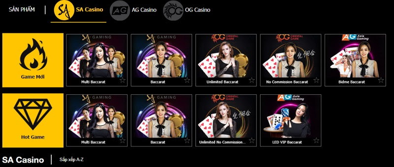 Sòng Casino trực tuyến đẹp đến ngỡ ngàng của nhà cái GDWBET 